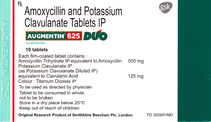 Augmentin tablet price