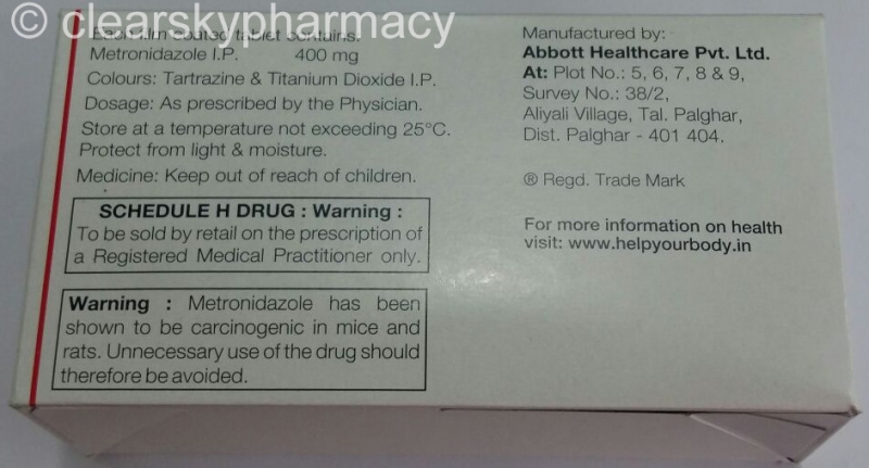 28 metronidazole 200mg