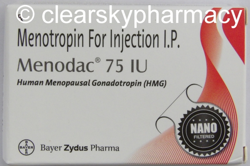 Menotrophin HMG 75 IU 150 IU Injection Menodac Injection Side 