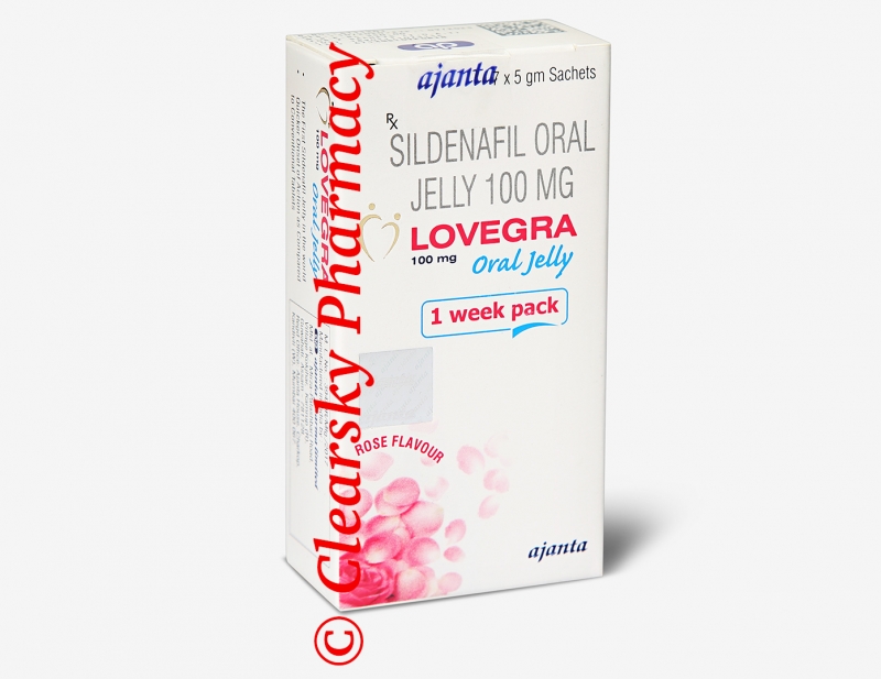 Lovegra Oral Jelly, Female Sildenafil Citrate 100 mg