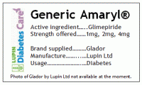  Generic Amaryl (Glador by Lupin) 